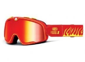 Image of 100&#37; Barstow Goggles Death Spray/mirror Red Lens 2023