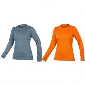 Endura Singletrack Womens Long Sleeve Jersey - Lightweight Packable Weather Protection