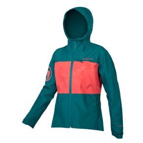 Image of Endura Singletrack 2 Waterproof Womens Jacket Spruce Green