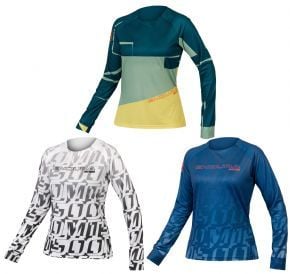 Endura Mt500 Print Ltd Womens Long Sleeve Trail Jersey  2023 - Rugged waterproof protection shorts that makes you want to ride in the rain