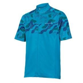 Cyclestore Endura Hummvee Ray Short Sleeve Jersey Electric Blue