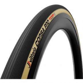 Image of Vittoria Corsa Pro Tubular G2.0 Cotton Road Tyre 2023 28 x 25mm - Tan/Black"