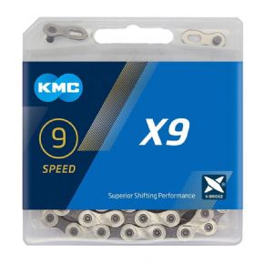 Kmc X9 Silver/ Grey 114l 9 Speed Chain - 