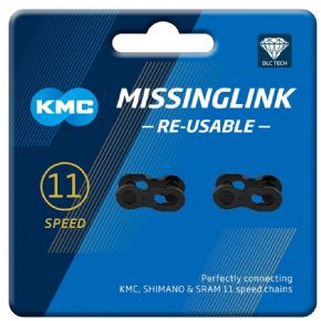 Kmc Dlc Missinglink Black 11 Speed Joining Links - 