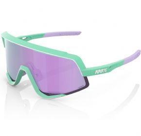 100% Glendale Sunglasses Soft Tact Mint/hiper Lavender Mirror Lens  2023