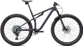 Image of Specialized S-works Epic Evo Carbon 29er Mountain Bike 2023 Large - Satin Blue Ghost Pearl/Black Chrome/Gold Ghost Pearl