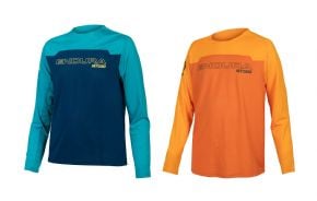 Endura Kids Mt500 Burner Long Sleeve Jersey - Lightweight Packable Weather Protection