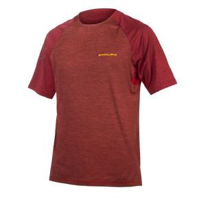 Endura Singletrack Short Sleeve Jersey Cocoa - Lightweight Trail Tech Jersey with casual appeal