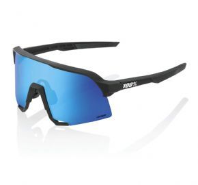 Image of 100&#37; S3 Sunglasses Matt Black/hiper Blue Multilayer Mirror Lens