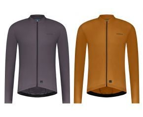 Image of Shimano Element Thermal Dwr Long Sleeve Jersey Medium - Bronze