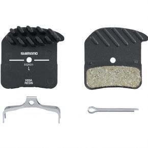 Shimano H03a Disc Pads And Spring Alloy Back With Cooling Fins Resin