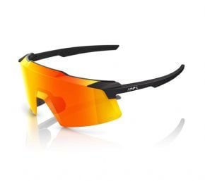 100% Aerocraft Sunglasses Soft Tact Black/HiPER Red Mirror Lens 2024 - 