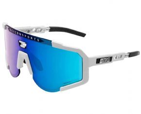 Scicon Sports Aeroscope Multimirror Sunglasses Gloss White/Multimirror Blue - 