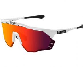 Scicon Sports Aeroshade Kunken Multimirror Sunglasses Gloss White/Multimirror Red - 