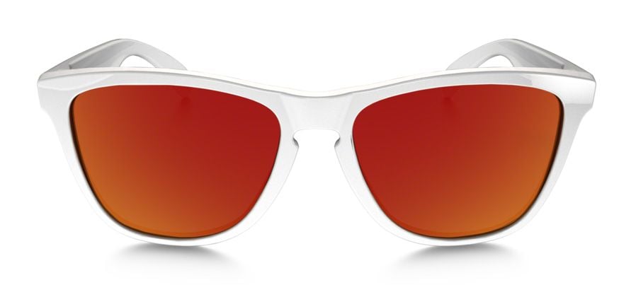 Oakley Frogskins Sunglasses Polished White/ruby Iridium 24