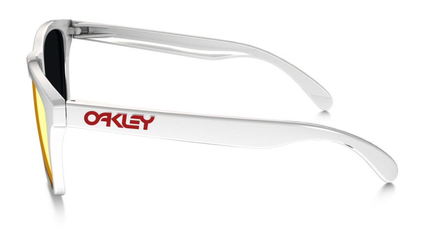 Oakley Frogskins Sunglasses Polished White/ruby Iridium 24