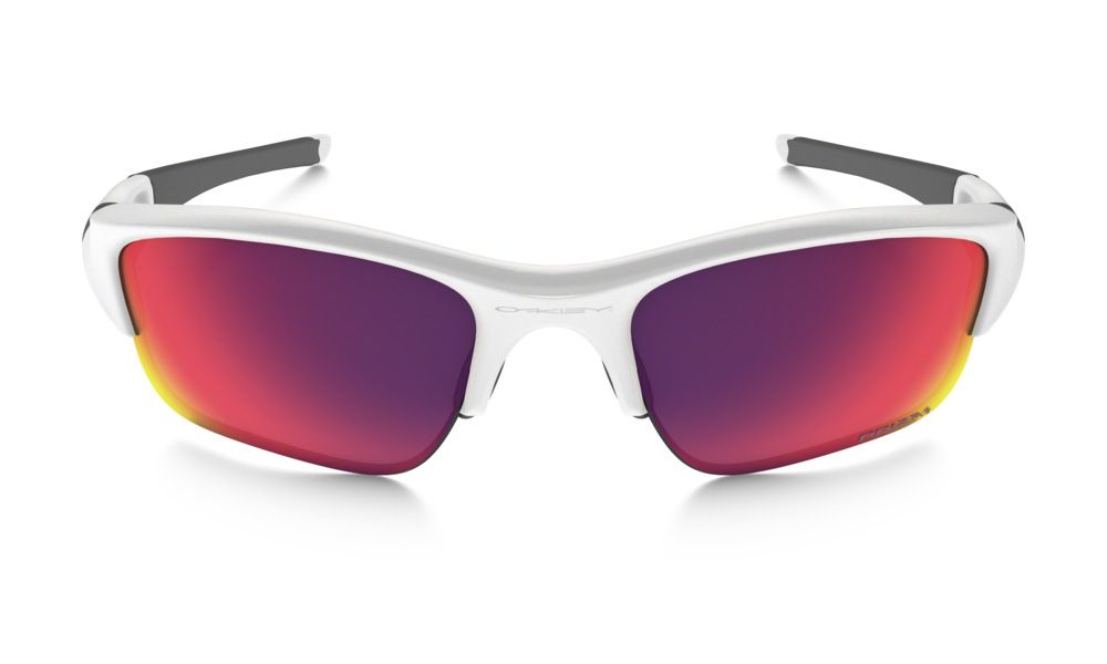 Oakley Flak Jacket Xlj Sunglasses Polished White Prizm Road Lens