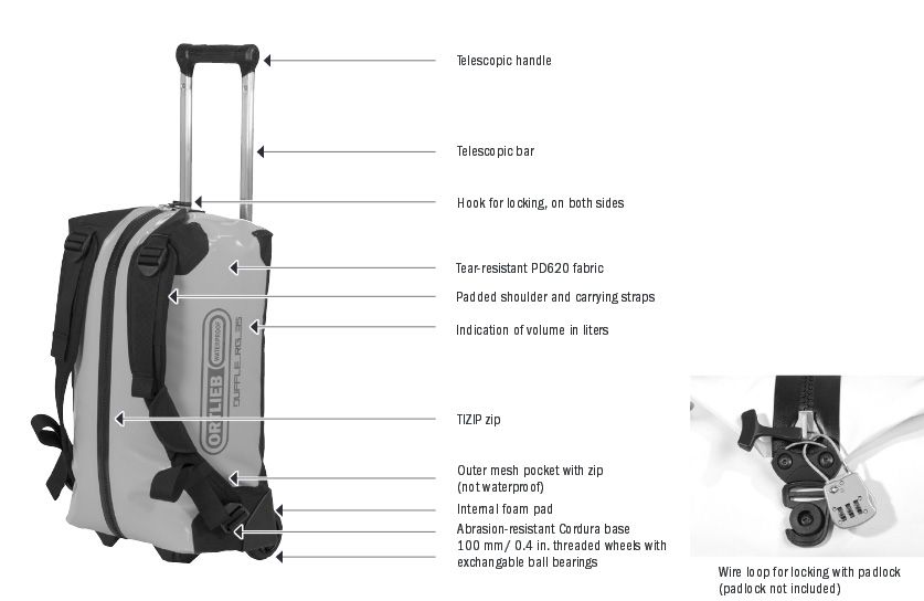 60 litre travel bag