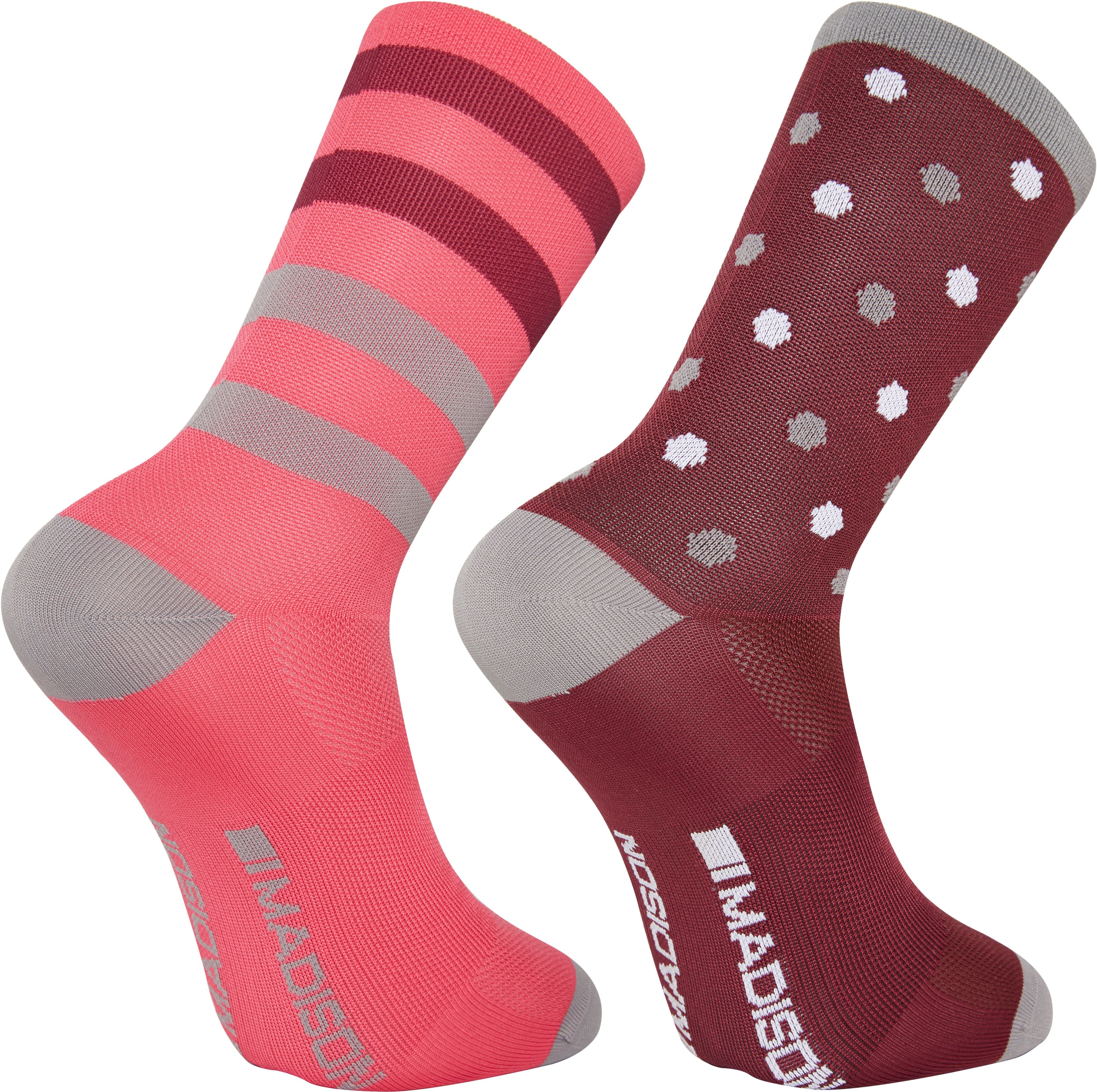 Madison Sportive Long Hex Dots Sock Twin Pack £7.99 Socks Cyclestore