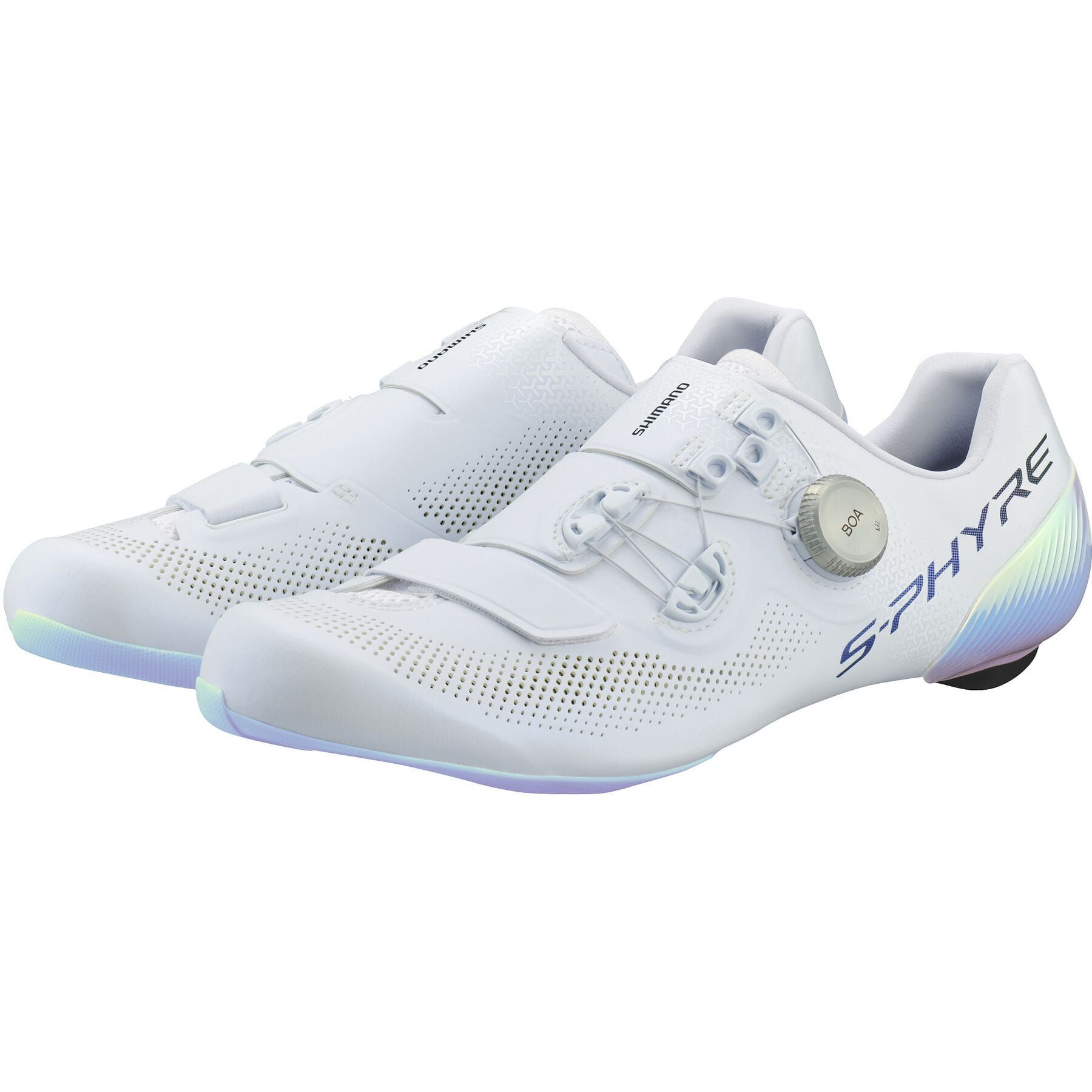 SHIMANO S-PHYRE RC9 ホワイト 42 ワイド 26,5cm Shimano S-PHYRE Rc9 Pwr (rc903p) Road Race Shoes 45 - White