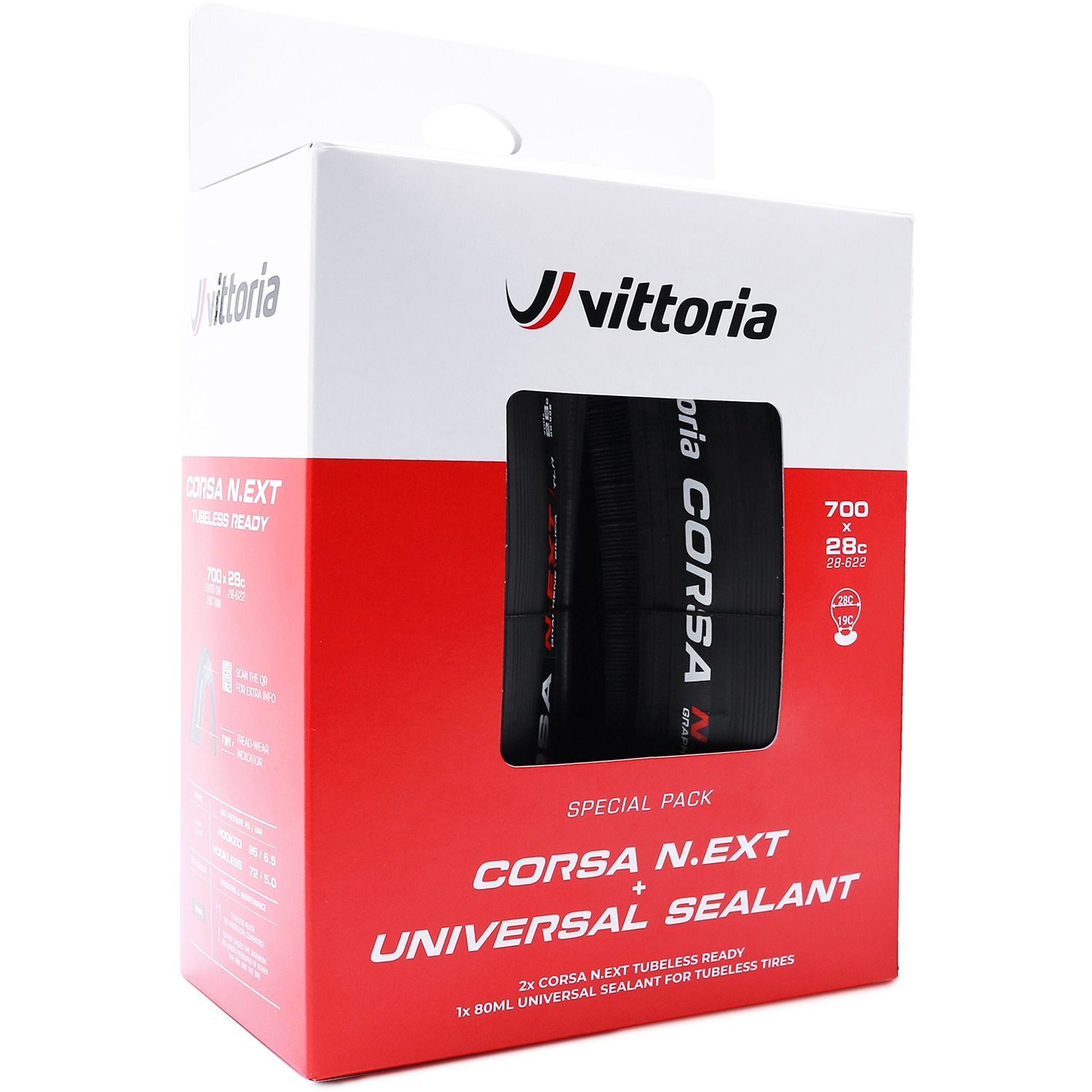 ビットリア Corsa N.EXT TLR Twin 700×28Cシーラント付 VITTORIA ( ビットリア ) チューブレスタイヤ CORSA N.EXT TLR