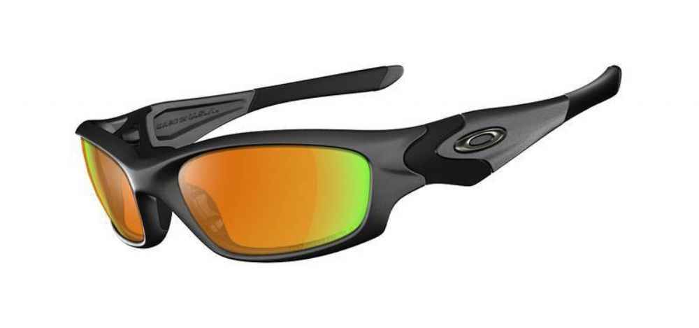 oakley men's straight jacket iridium polarized sunglasses