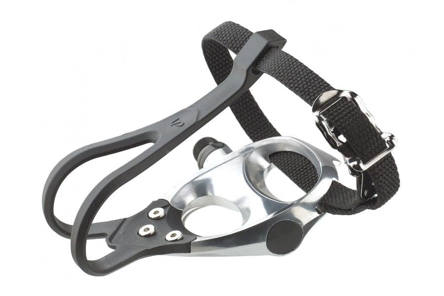 exustar clipless adapter pedal with toe clips