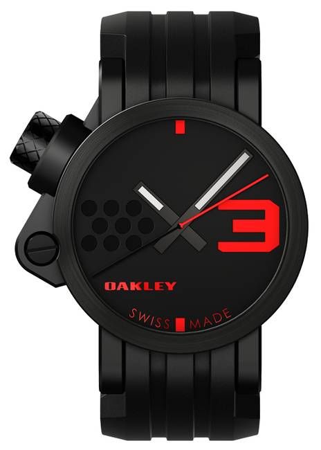 Oakley Transfer Case Watch Stealth Black/black Dial/black Rubber Strap  10-033 - £ | Oakley Transfer Case Watches | Cyclestore