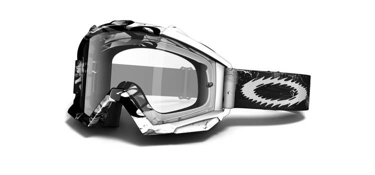 Oakley MX Goggles Proven Black white Storm clear 57 344 32.4