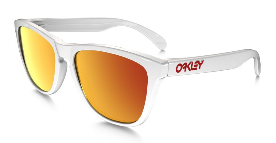 Oakley Frogskins Sunglasses Polished White/ruby Iridium 24-307 - £ | Oakley  Frogskins Sunglasses | Cyclestore