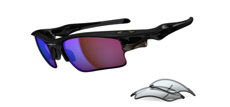 Oakley Fast Jacket XL Sunglasses Polished Black/g30 Iridium & Grey  OO9156-19 - £ | Oakley Fast Jacket XL Sunglasses | Cyclestore