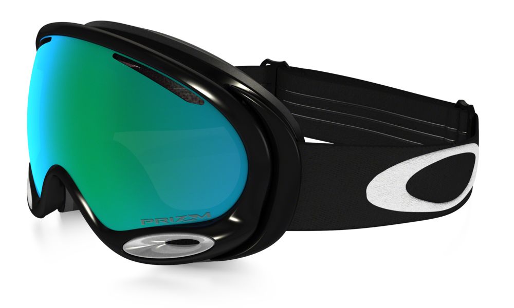 Oakley Prizm A Frame 2.0 Snow Goggle Jet Black Jade Iridium OO7044 01 118.3 Snow Goggles Oakley A Frame Cyclestore