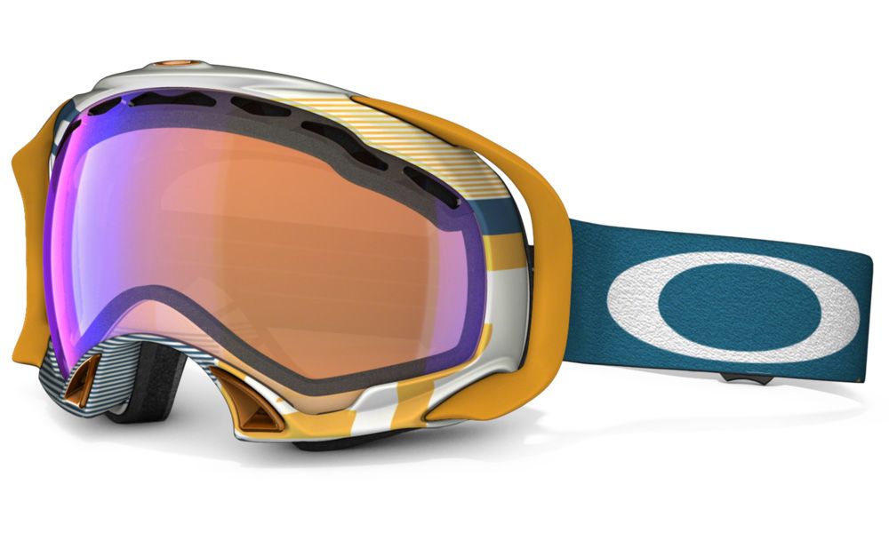 Oakley Splice Snow Goggles Tagline Olive/ Blue Iridium 59-610 - £103.99 ...