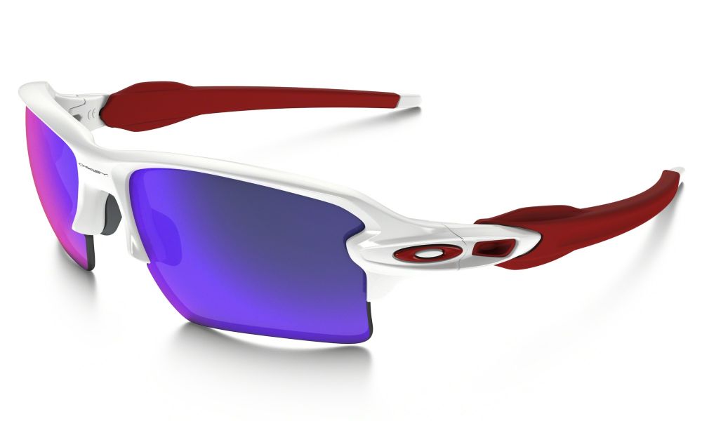 Oakley Flak  XL Polished Sunglasses White/ Positive Red Iridium  OO9188-21 - £ | Oakley Flak Jacket  XL Sunglasses | Cyclestore
