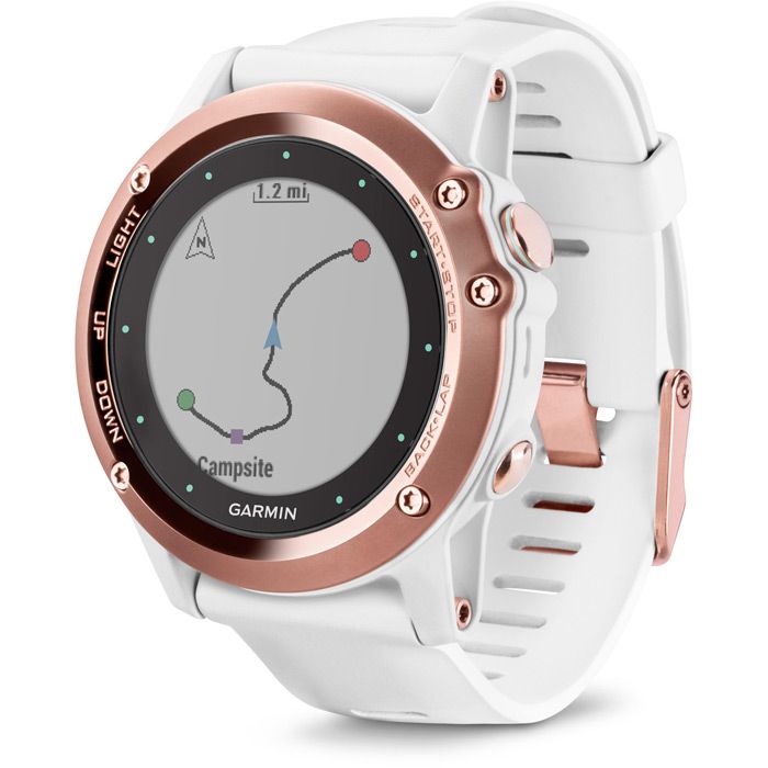 Garmin Fenix 3 Sapphire Rose Gold Tone White Band - £422.99 | Computers - Sports Watches | Cyclestore