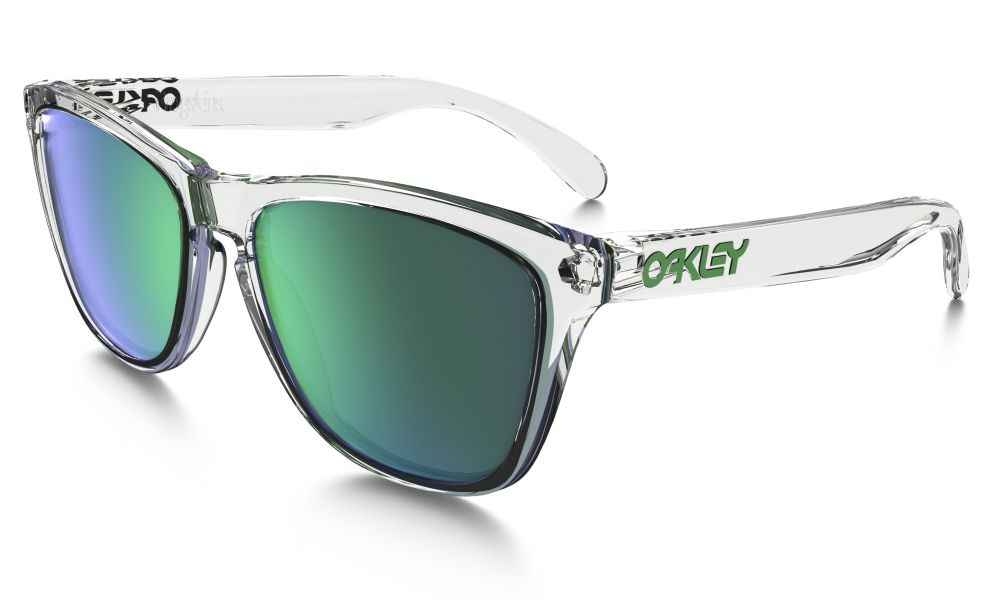 Oakley Frogskins Crystal Collection Sunglasses Polished Clear/ Jade Iridium  OO9013-A3 - £ | Oakley Frogskins Sunglasses | Cyclestore