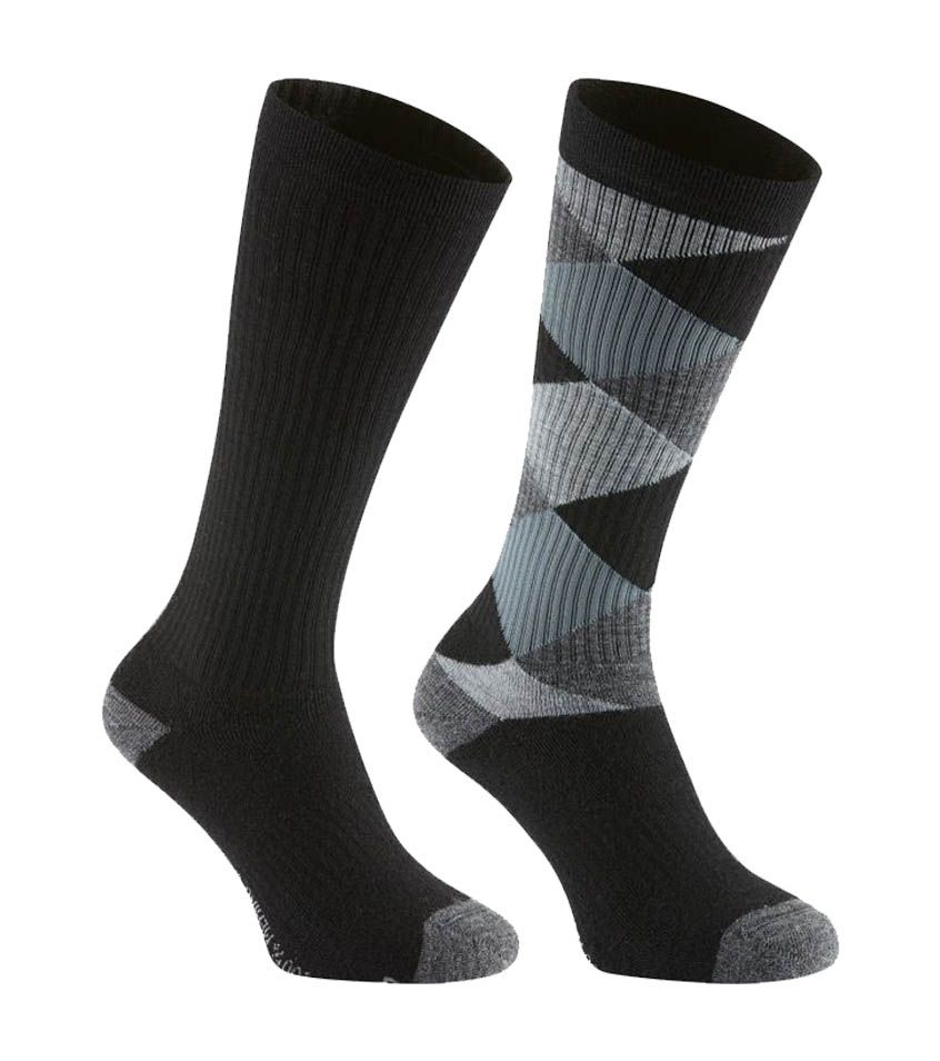 high knee socks black