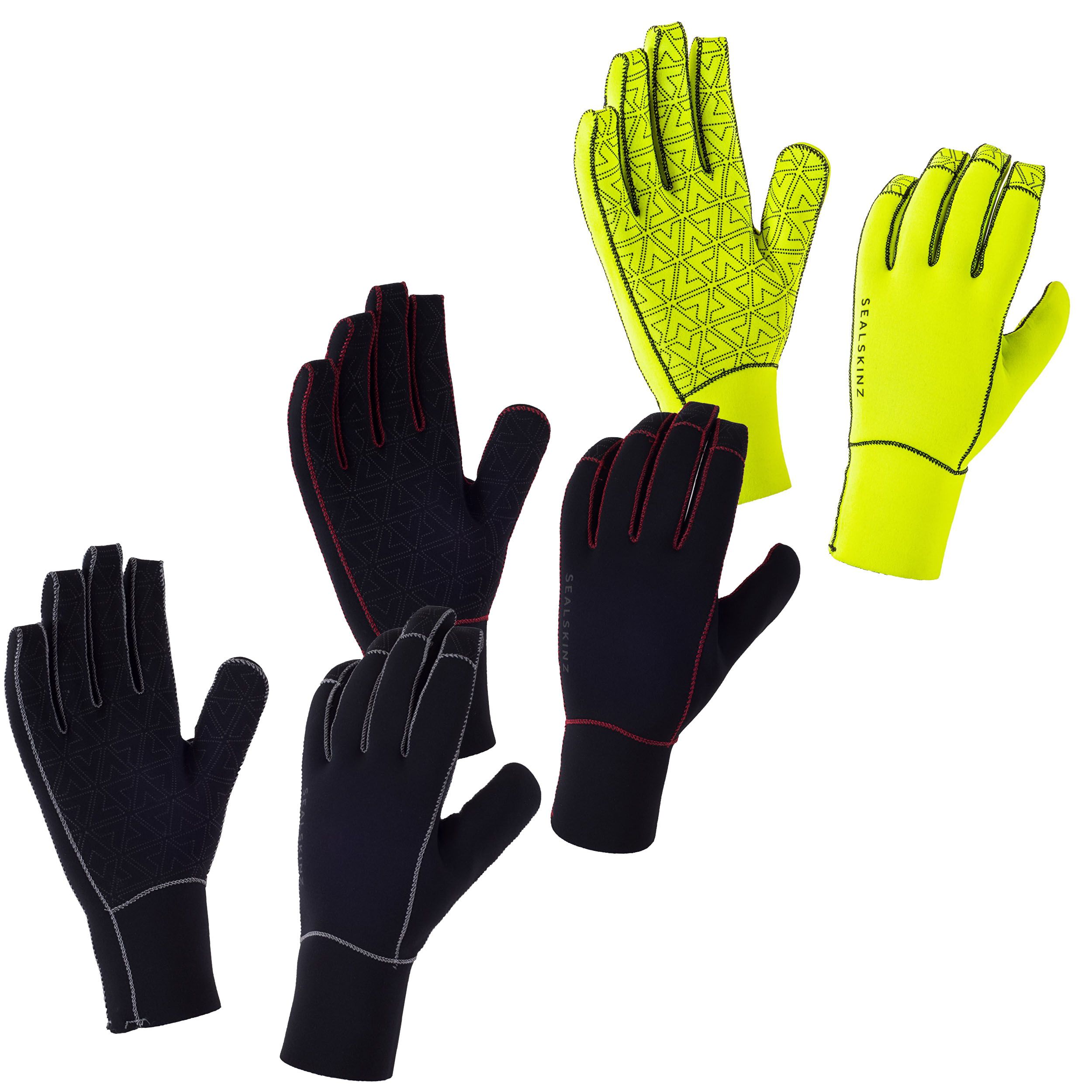sealskinz neoprene long finger cycling gloves