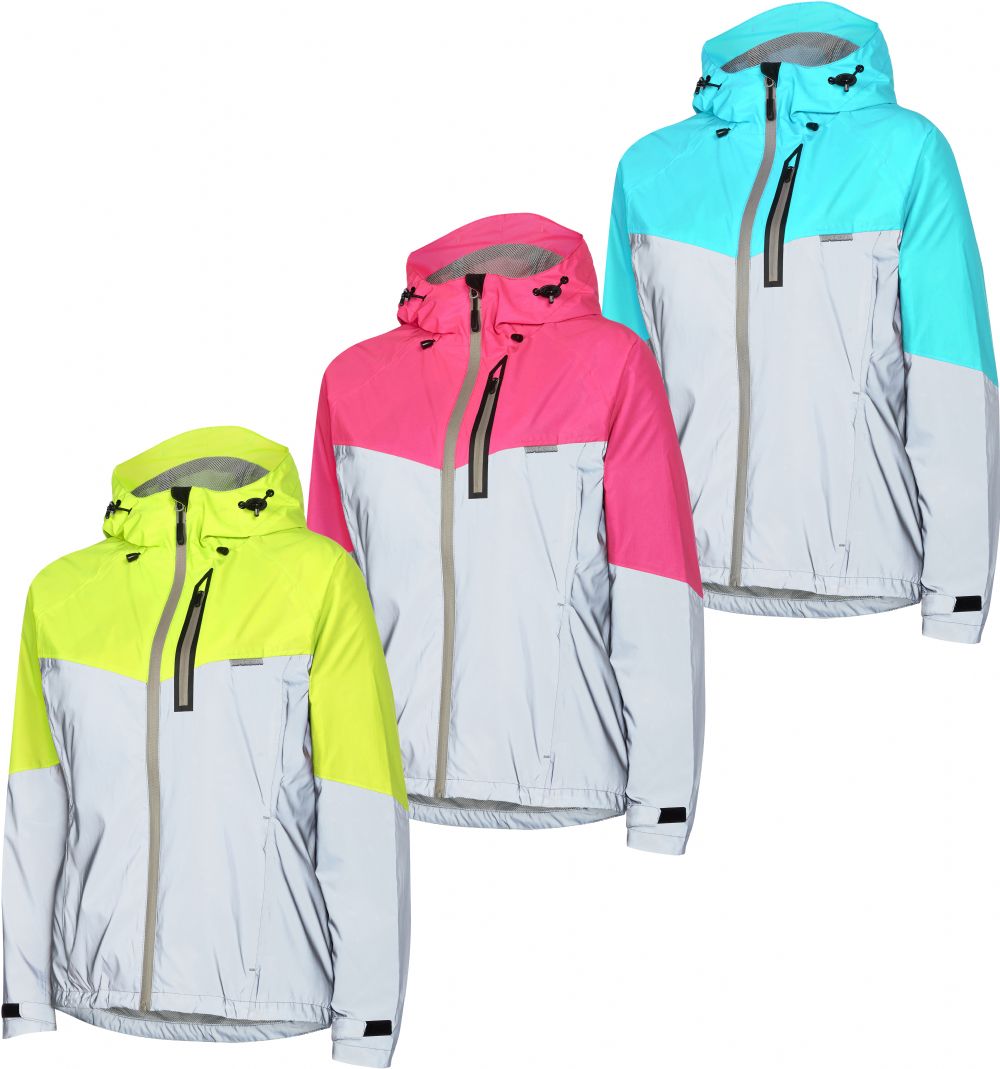 reflective rain jacket women's