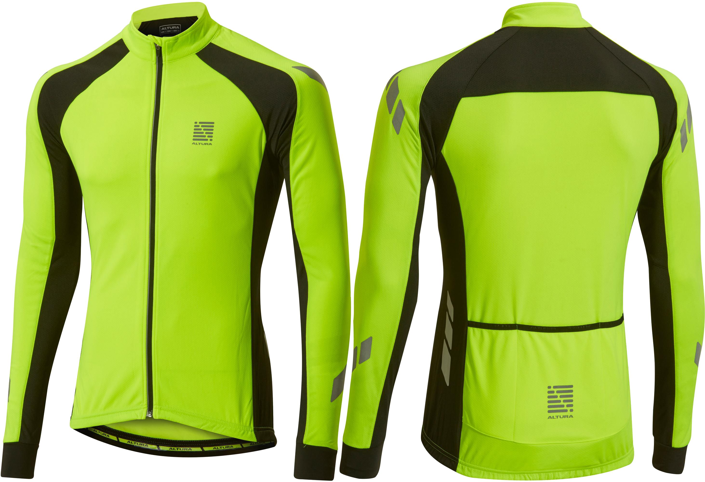 Altura Night Vision Kinetic Long Sleeve Jersey Hivis Yellow - £19.99 ...