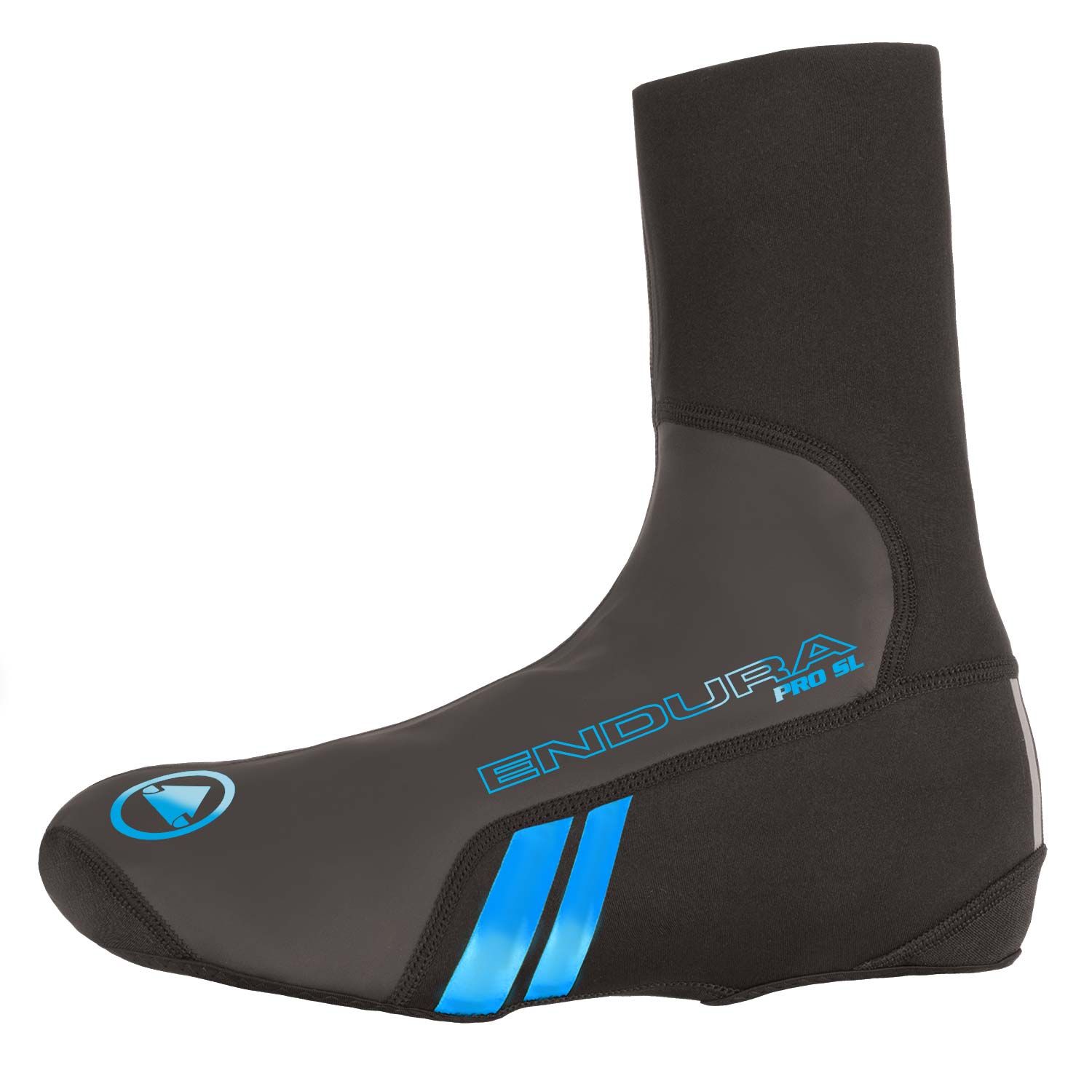 Blue cycling overshoes