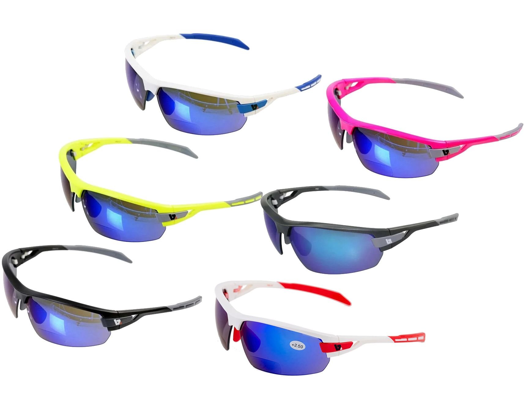 BZ Optics Pho BIFOCAL Blue Mirror Sports Sunglasses £79.99 BZ