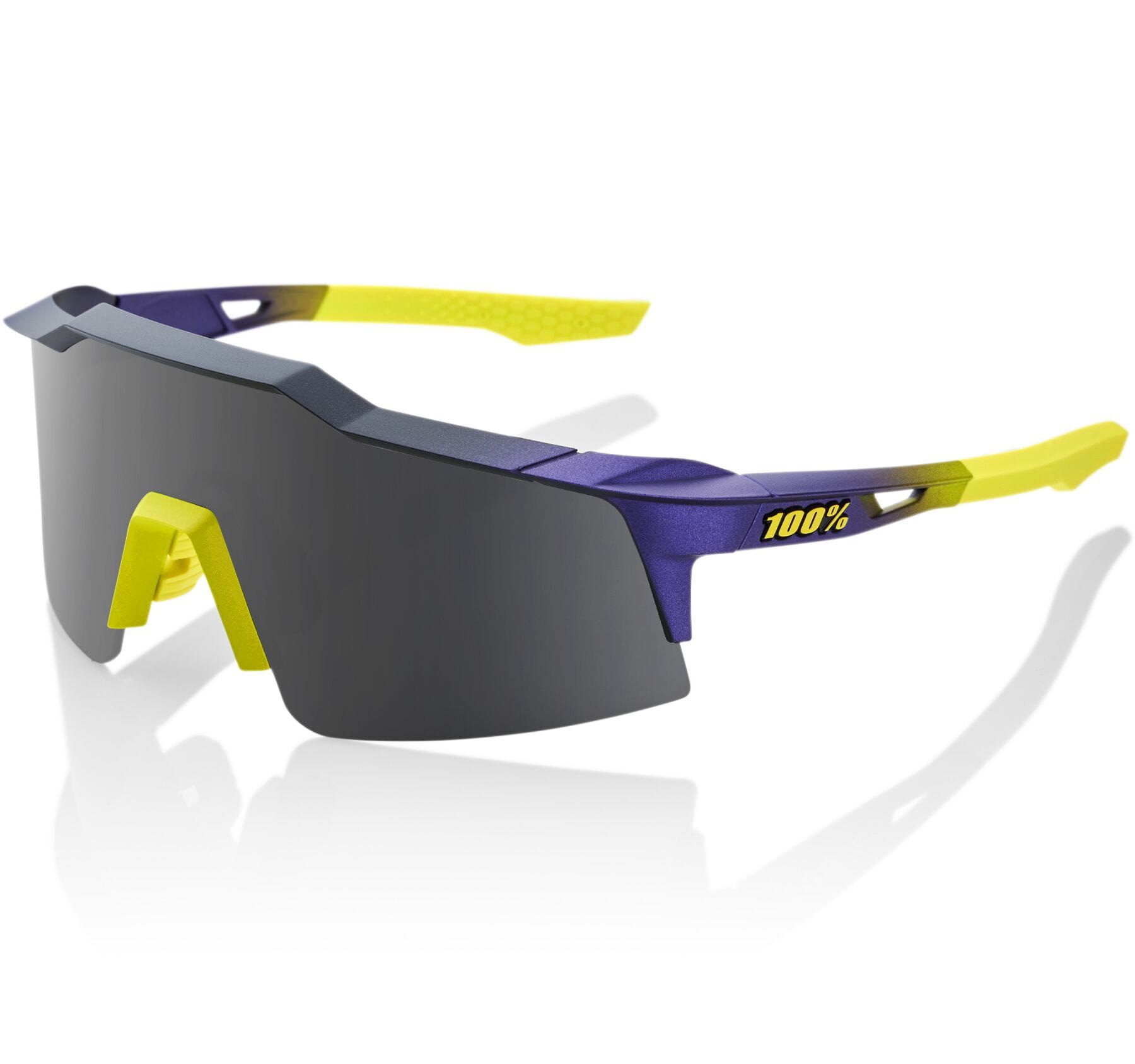 100% Glasses Speedcraft SL - Matt Metallic Digital Brights - Smoke Lens
