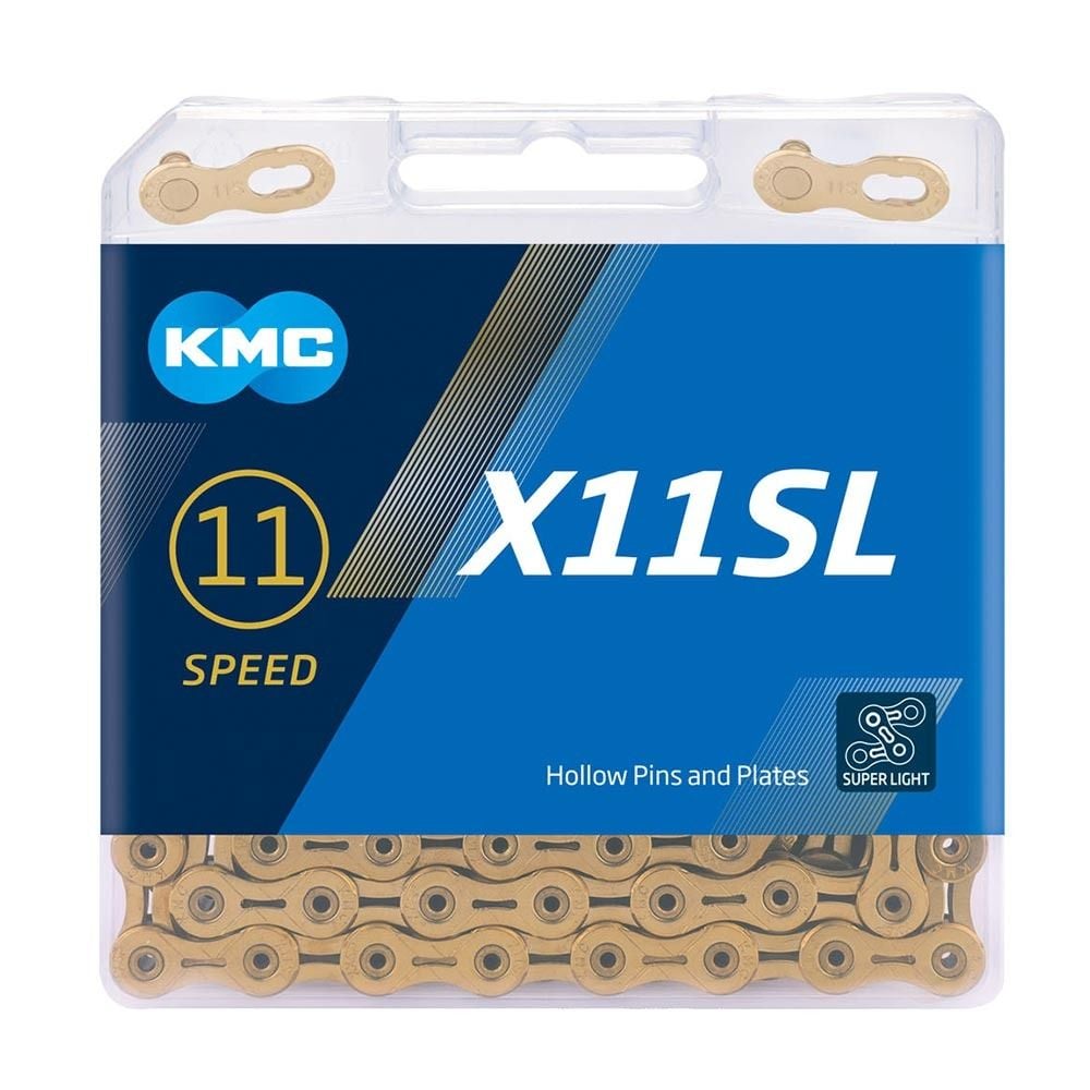 Kmc X11sl TI N Gold 118l 11 Speed Chain 55.24 Chains Kmc Cyclestore